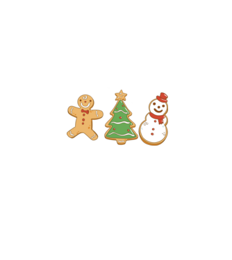 christmas cookies model negru pe tricou