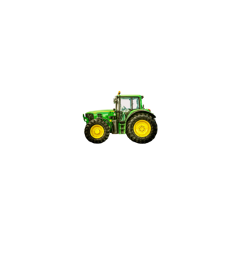 TRACTOR model alb pe tricou