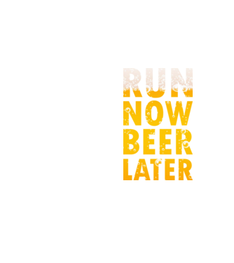 Run now beer later model galben neon pe tricou