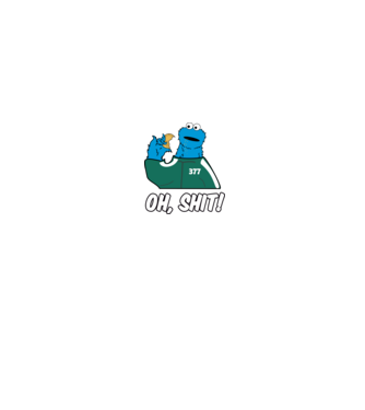 cookie monster squid game parody model negru pe tricou