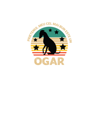 Prietenul meu cel mai bun este un ogar model turcoaz pe tricou