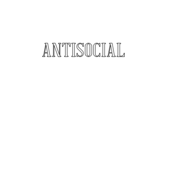 Antisocial model turcoaz pe tricou