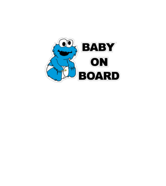 Baby Monster model alb pe tricou