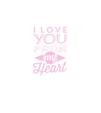 love you from model albastru închis pe tricou