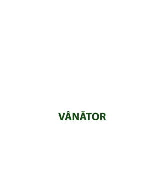 fii calm, sunt vânător model negru pe tricou
