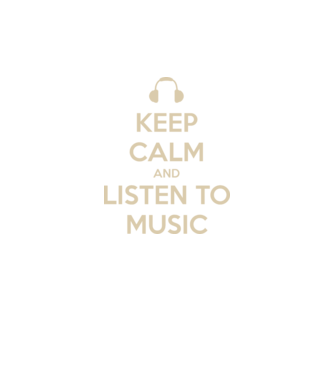 keep calm and listen to music model negru pe tricou