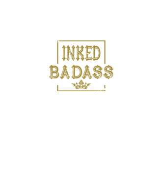 Inked Badass model negru pe tricou