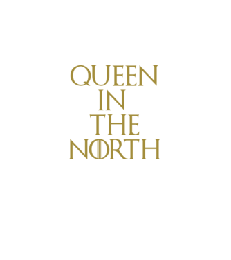 Queen in the North model negru pe tricou