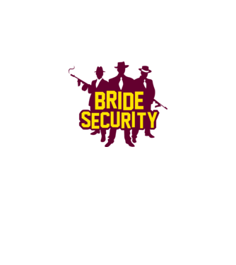 Bride Security model alb pe tricou