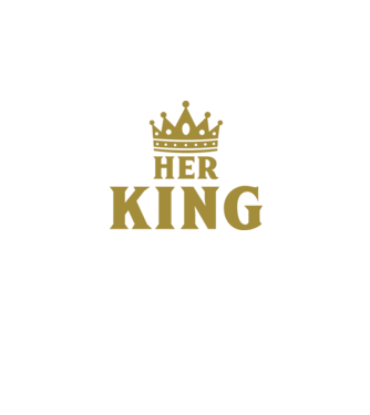 Her King model negru pe tricou