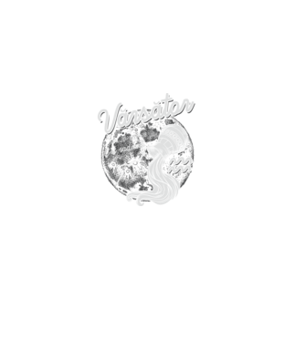 Zodiac bărbat VĂRSĂTOR retro model negru pe tricou