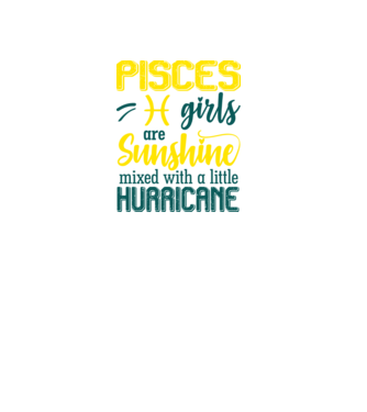 Sunshine with Hurricane PISCES model negru pe tricou