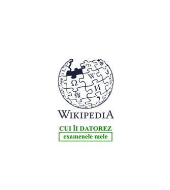 Wikipedia: cui îi datorez examenele mele model alb pe tricou