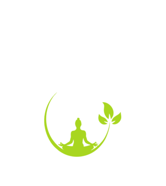 meditation leaf model negru pe tricou