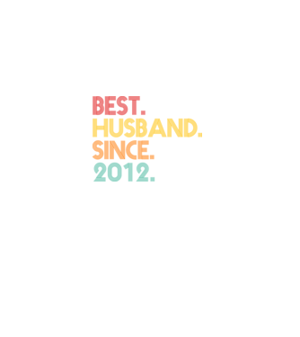 best husband since 2012 retro model negru pe tricou