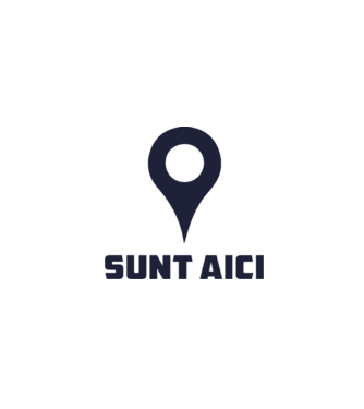 Sunt Aici model alb pe tricou