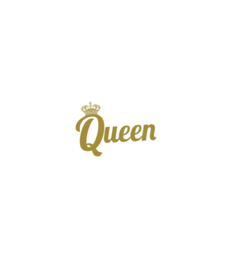 Nurse a title just above Queen model negru pe tricou