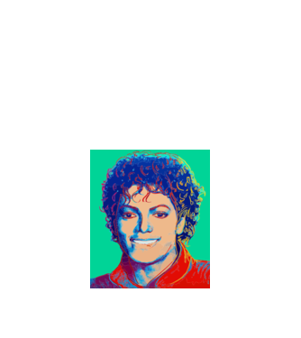 Micheal Jackson Art model alb pe tricou
