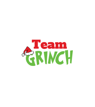 Team Grinch model alb pe tricou