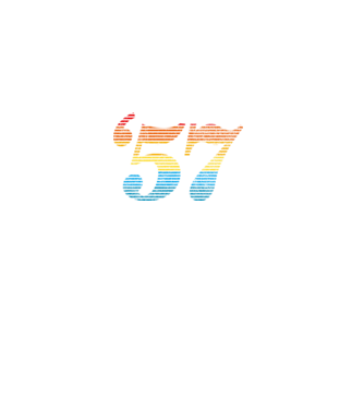 Retro Birthday 1957 model alb pe tricou