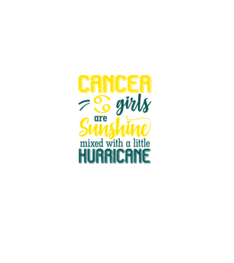 Sunshine with Hurricane CANCER model negru pe tricou