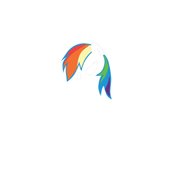 Rainbow Dash model gri pe tricou