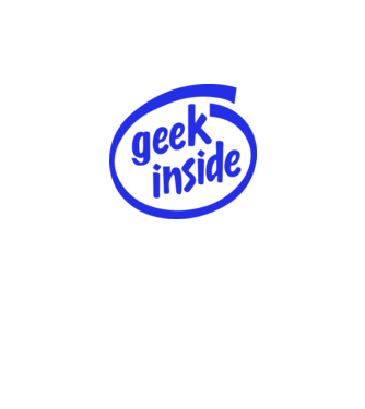 Geek inside model albastru regal pe tricou