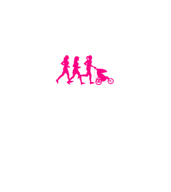 Running Mom model alb pe tricou