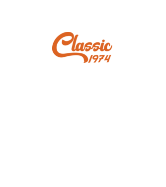 1974 Classic model alb pe tricou