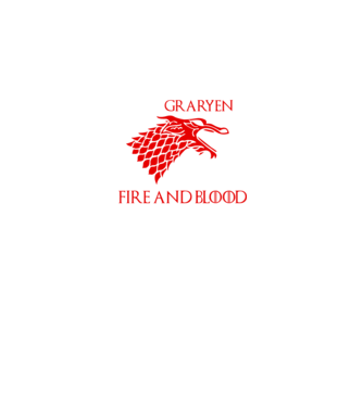 house stargaryen model negru pe tricou