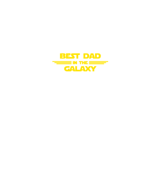 Best dad in the galaxy model negru pe tricou