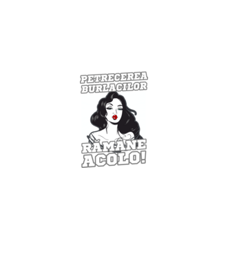 Ceea ce se întâmplă la petrecerea burlacilor rămâne acolo model negru pe tricou