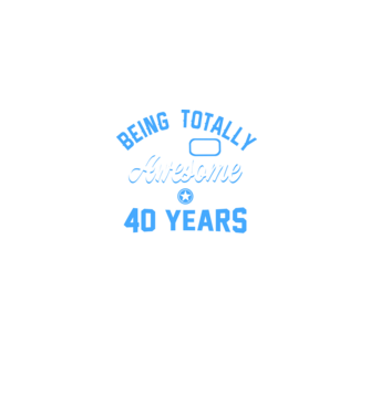 Being totally awesome 40 model albastru jeanși pe tricou