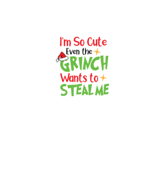 So cute Grinch model turcoaz pe tricou