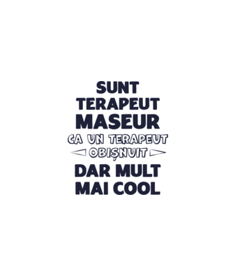 sunt terapeut maseur, ca un terapeut obișnuit, dar mult mai cool model gri pe tricou
