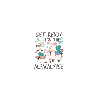 Get ready for the alpacalypse model negru pe tricou