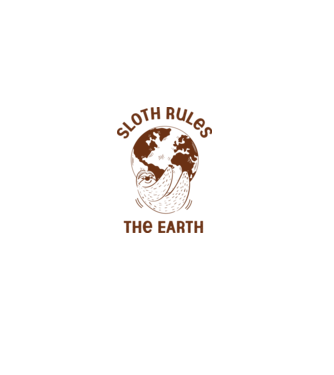 Sloth rules the world model alb pe tricou