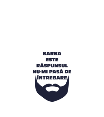 barba este răspunsul, nu-mi pasă de întrebare model nisipiu pe tricou