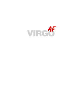 VIRGO as fuck model negru pe tricou