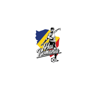 Hai romania fotbal model albastru jeanși pe tricou