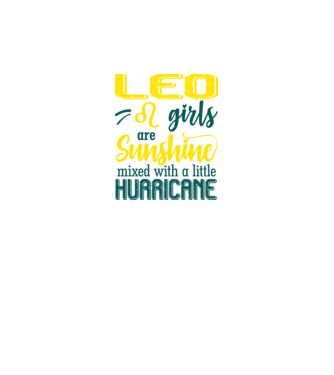 Sunshine with Hurricane LEO model negru pe tricou