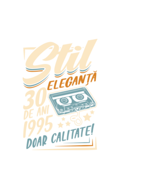 Stil eleganta 1995 model alb pe tricou