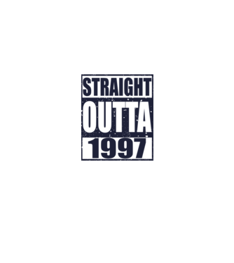 Straight Outta - 1997 model gri pe tricou