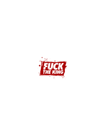 Fuck the king model negru pe tricou
