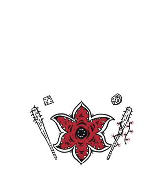 stranger things demogorgon head model negru pe tricou