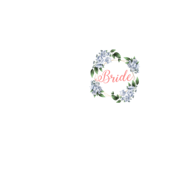 BRIDE blue floral model galben neon pe tricou