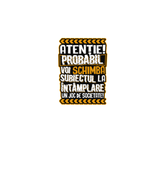 Atenție, probabil voi schimba subiectul la întâmplare pe șah model negru pe tricou