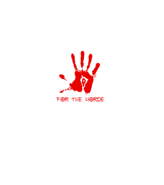 For The Horde Hand model negru pe tricou