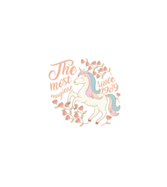 The most magical unicorn 1989 model alb pe tricou