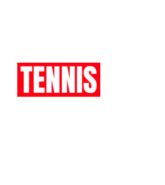 TENNIS HERO model alb pe tricou